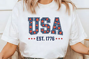 Floral USA Est 1776 America 4th July, an Illustration by Designking (Thumbnail 2 of 5)