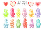 Watercolor candy. Valentine's Day, an Animal Illustration by Slastick (Thumbnail 4 of 7)