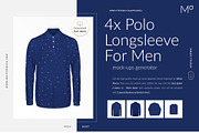 Polo Longsleeve Ghost Mock-ups FREE, a Books & Magazine Mockup by Apparel_Mockups (Thumbnail 1 of 22)