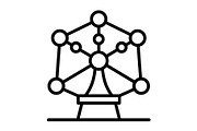 Atomium Line Icon, an Icon by Pexelpy (Thumbnail 1 of 2)
