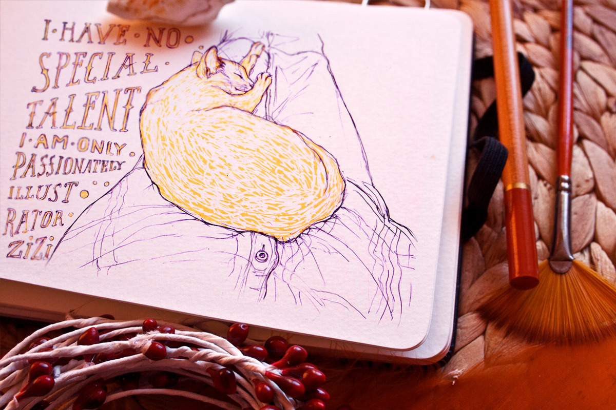 Artist Sketch Book Mock-Up, a Print Template by ZiziMarket (Photo 3 of 5)
