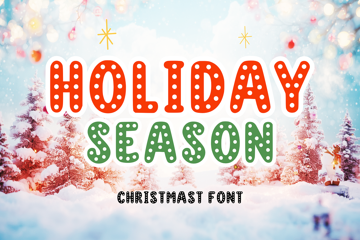Christmas Season - Decorative Font, a Font by KiddoGlyphs Studio (Photo 2 of 5)