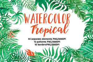 Watercolor Tropical