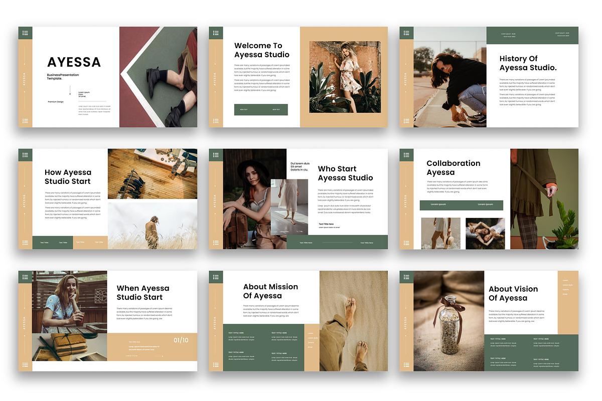 Ayessa - Business PowerPoint, a Presentation Template by kreatifreya (Photo 2 of 5)