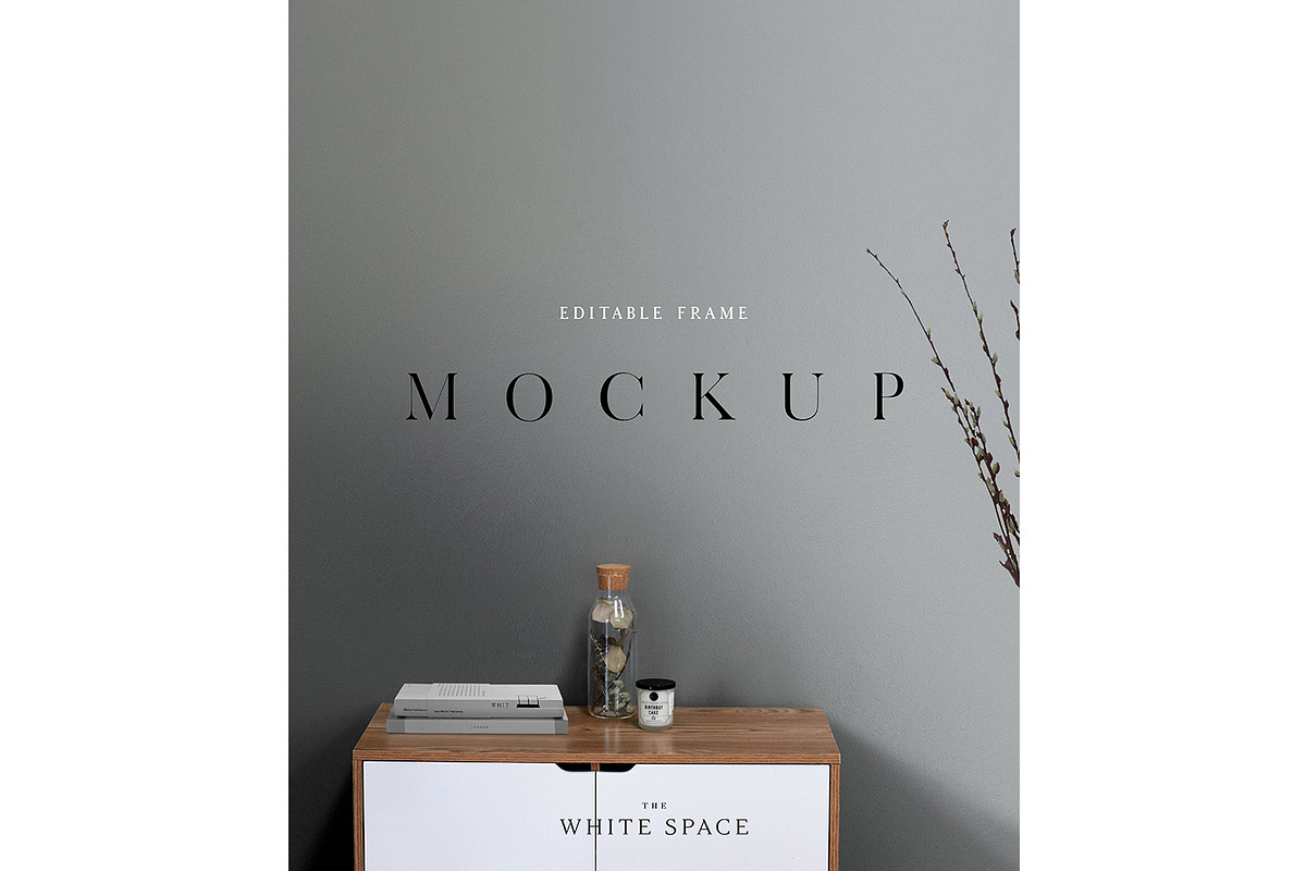 Frame Mockup Editable & Customisable, a Print Template by The White Space Co. (Photo 2 of 8)