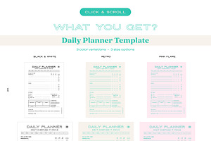 TIME MANAGEMENT_DAILY Planner Set