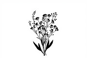 Meadow Flower Silhouette Vector, an Illustration by Designs_River (Thumbnail 6 of 9)
