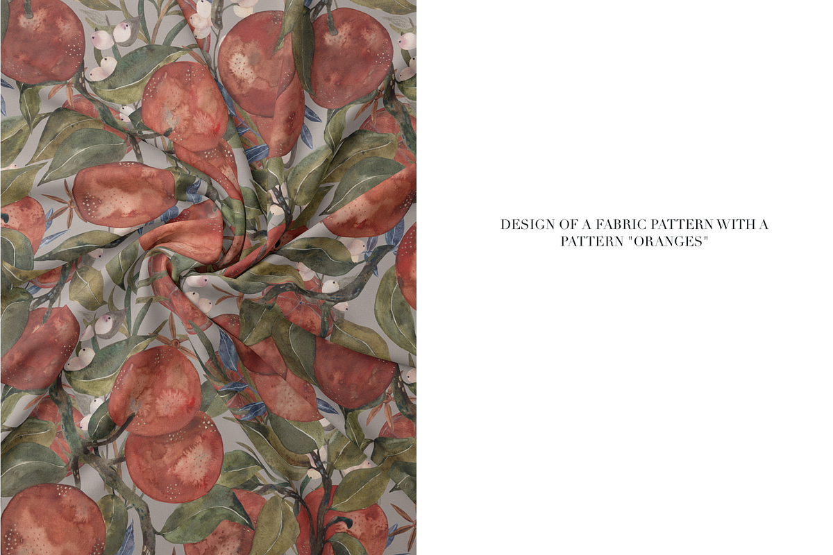 Pattern Oranges, a Decorative Illustration by PASHKOVA (Photo 13 of 15)