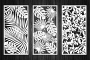 Tropical leaves decorative panels, a Graphic by CncCutModel (Thumbnail 2 of 3)
