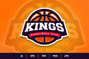 Basketball Sports Logo Template, a Branding & Logo Template by Akito Studio