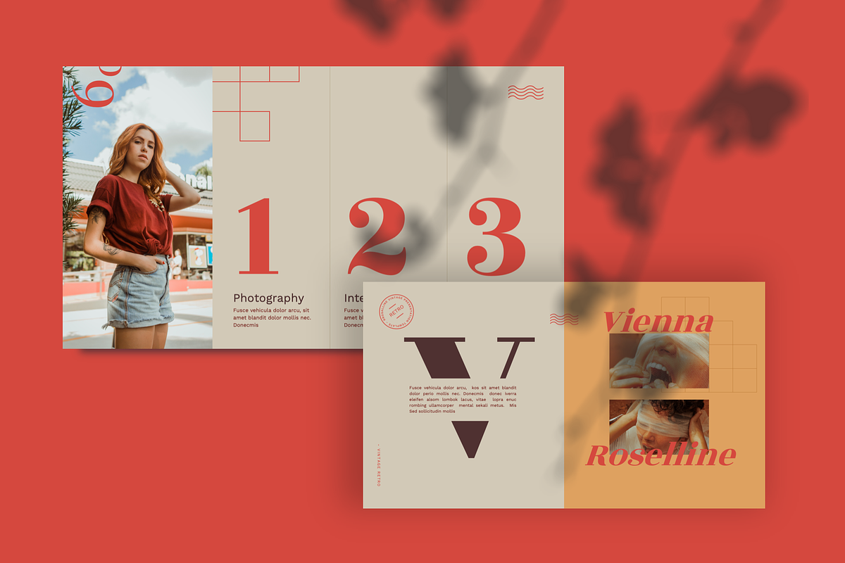 Roselline - Vintage Retro Powerpoint, a Presentation Template by Masdika Studio (Photo 4 of 10)
