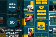 Car Rental Social Media Post, a Social Media Template by BoontenStudio (Thumbnail 1 of 7)