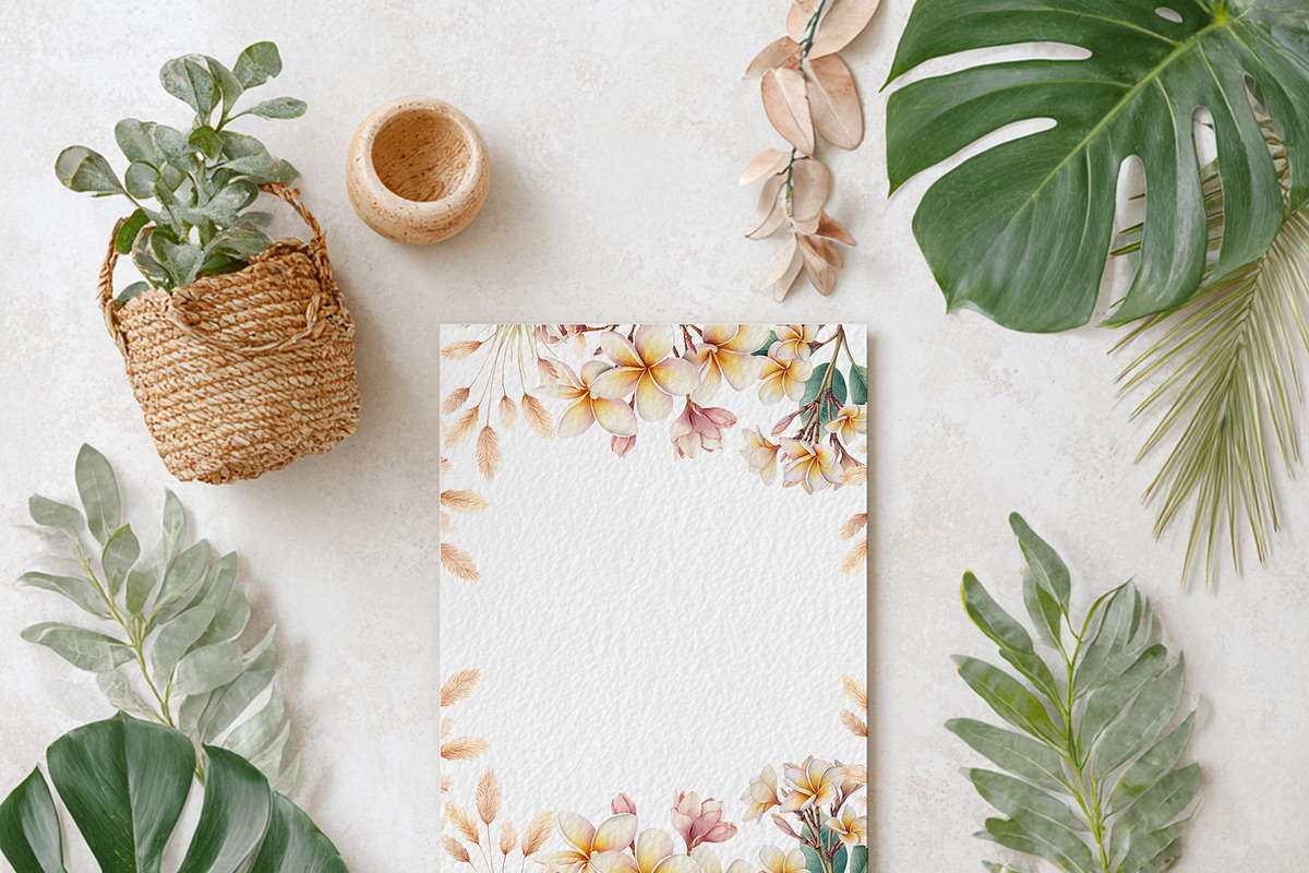 Watercolor Floral Frames Clipart, an Object Illustration by Pattern + watercolor (Photo 3 of 5)