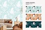 Cranes & Flowers PNG Patterns & Art, a Graphic by Gabba Delgado (Thumbnail 5 of 13)