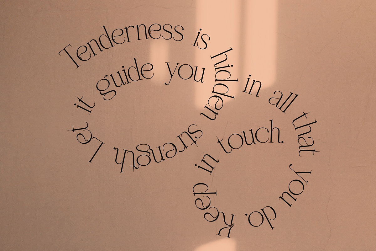 Quiescent Touch Elegant Serif Font, a Serif Font by Struvictory.art (Photo 9 of 9)