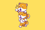 Cute Shiba Inu Dog Cartoon, an Animal Illustration by Artstorystudio (Thumbnail 6 of 7)