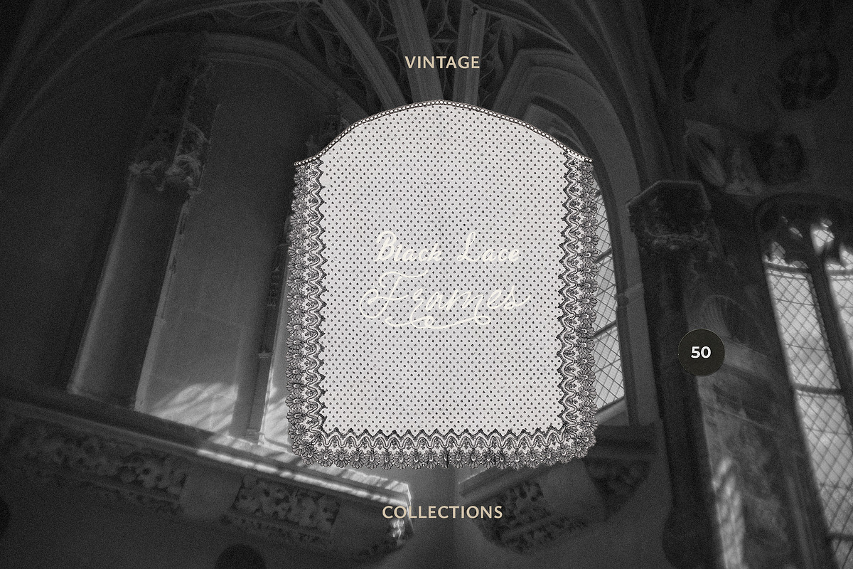 Vintage Black Lace Frames & Doilies, an Object Graphic by Lana Elanor (Photo 18 of 20)