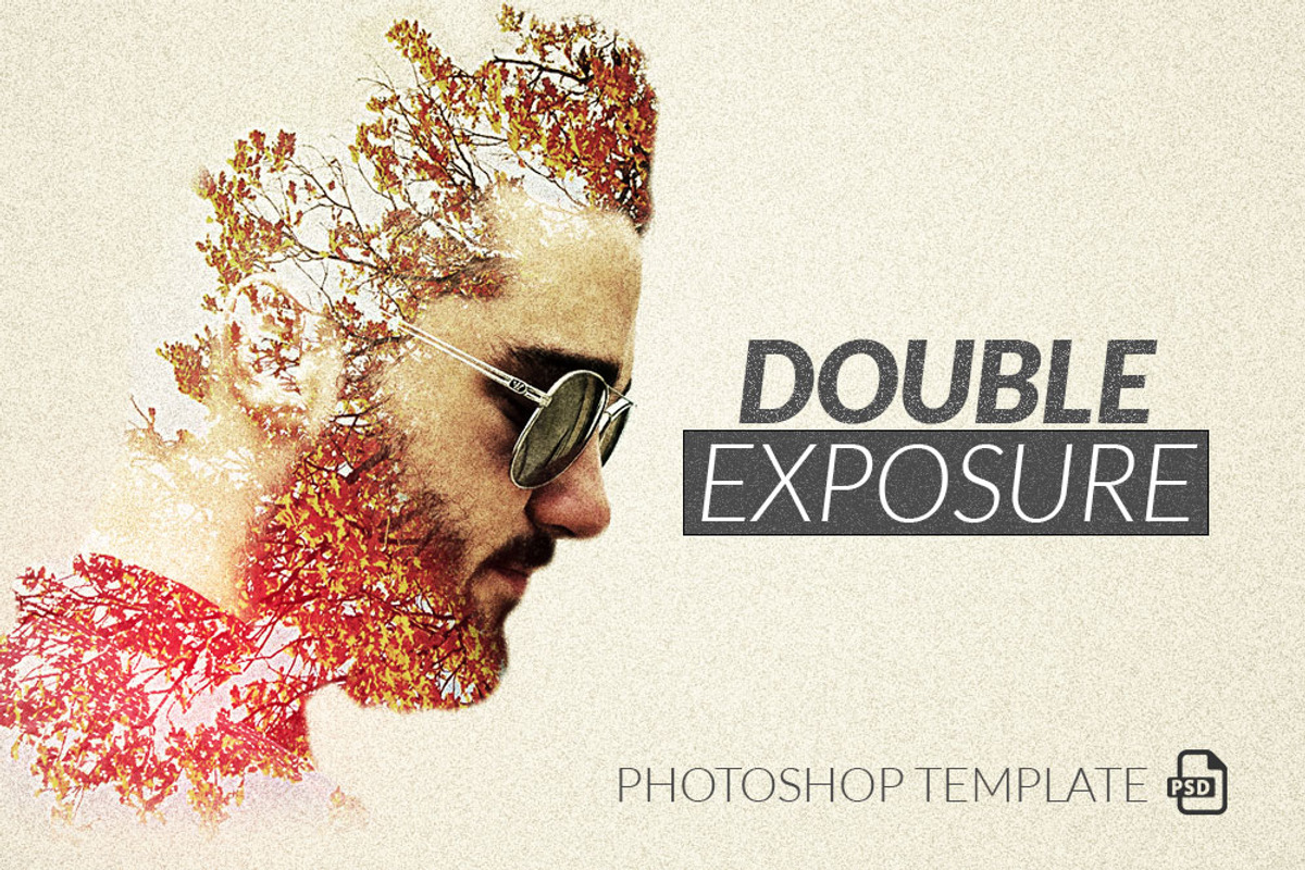 Double Exposure Photoshop Template preview 5