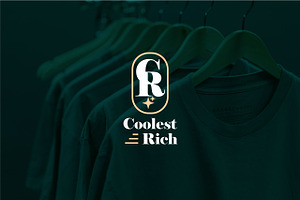 CR- Coolest Rich Clothing Brand Logo, a Branding & Logo Template by Sagar Gabol