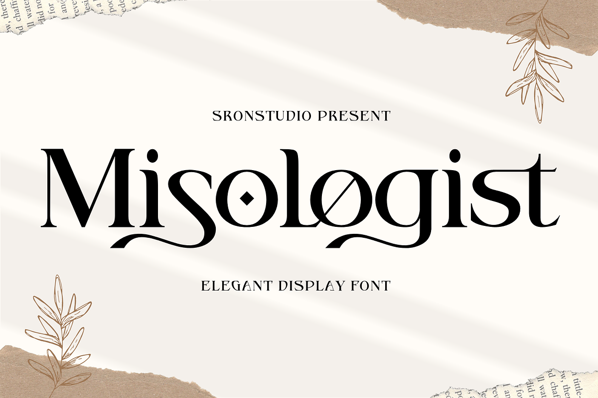 Misologist - Elegante Tipografia, a Script Font by Sronstudio (Photo 1 of 16)