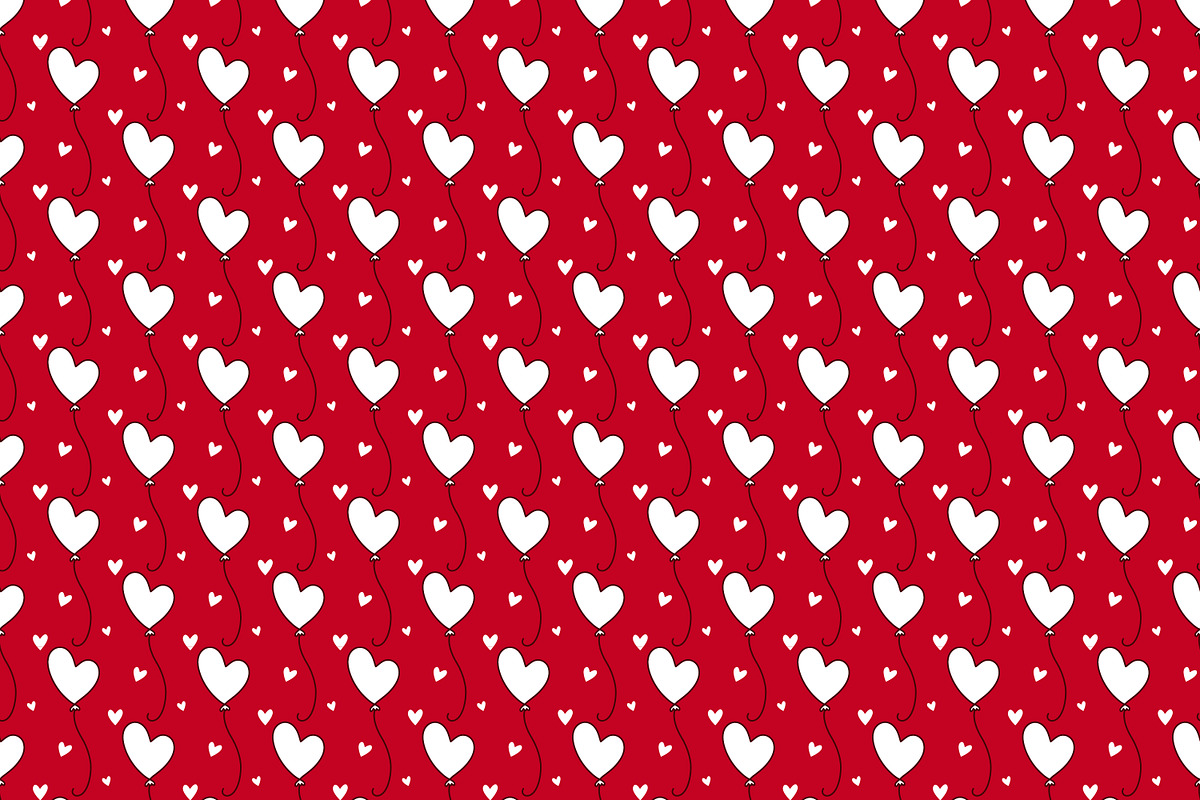 Hearts Valentine's Day print set, a Pattern Graphic by Tati_Kli (Photo 3 of 9)