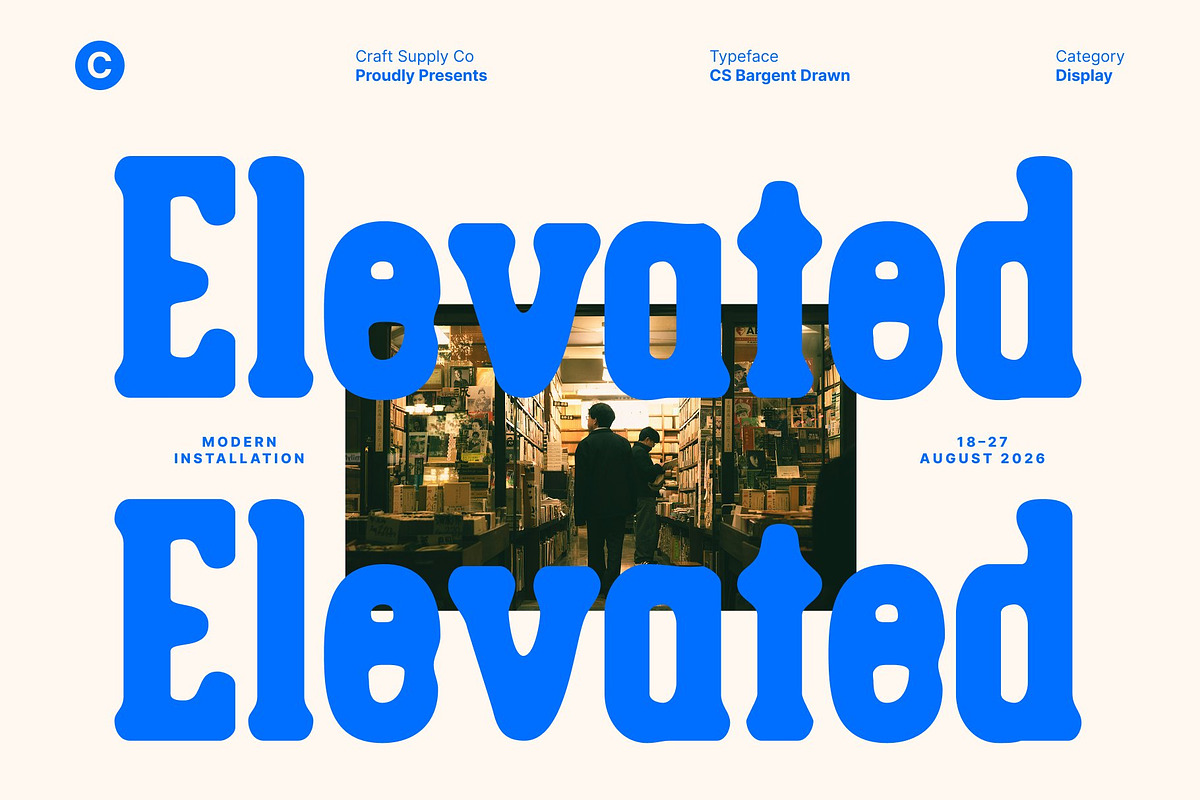 CS Bargent Drawn, a Slab Serif Font by Craft Supply Co. (Photo 7 of 8)