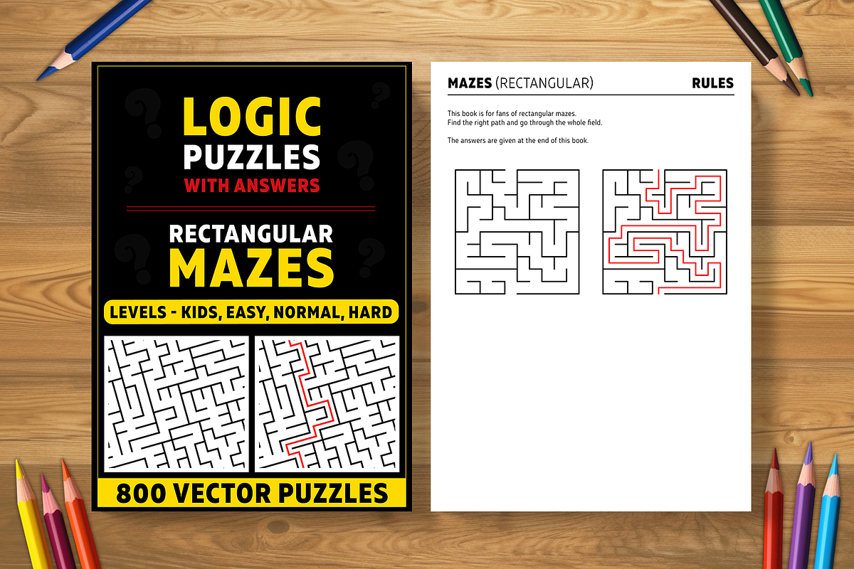Rectangular Mazes - 4 books (2025), an Illustration by Cruiz Studio (Photo 1 of 2)