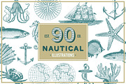Nautical Vintage Illustrations, an Animal Illustration by hypegraphic (Thumbnail 1 of 6)