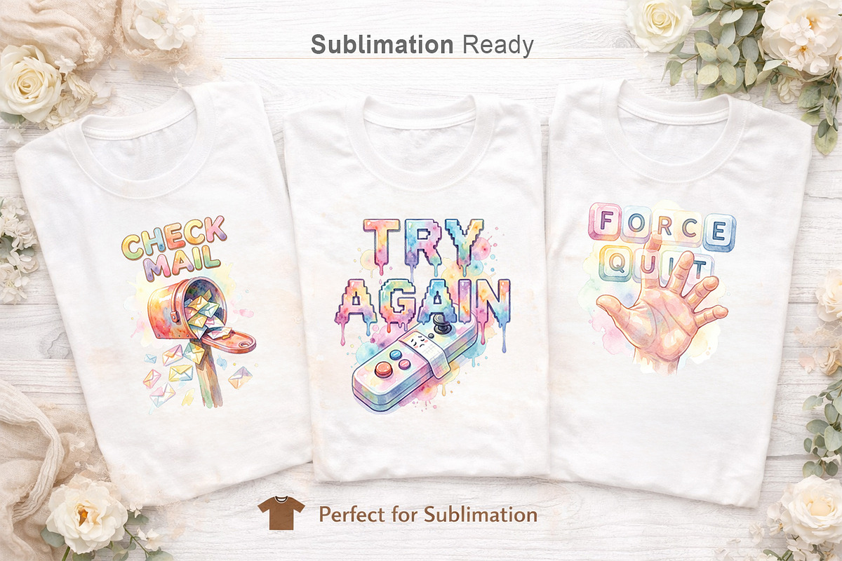 Sarcastic 90s Tech Sublimation, an Illustration by Artnoy (Photo 5 of 8)