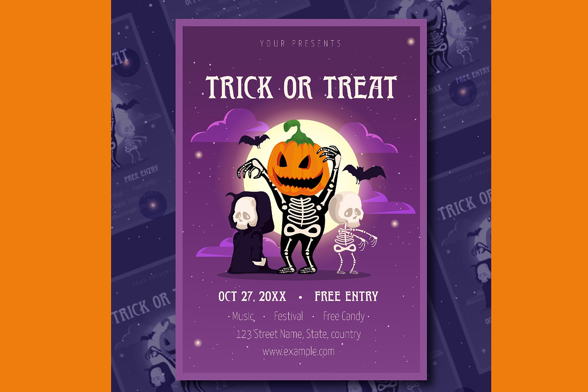 Spooky Halloween Party Flyer, a Templates & Theme by studiogstock (Photo 3 of 3)