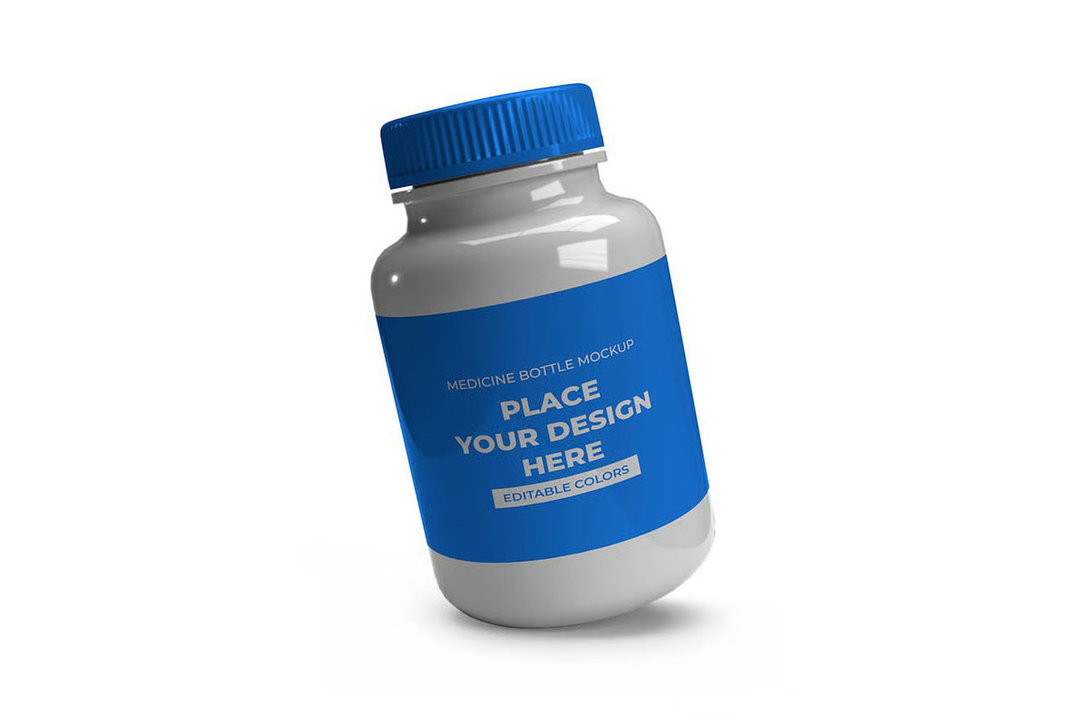 Medicine Bottle Mockup Template Set, a Packaging Mockup by DesignRushMarket (Photo 9 of 11)