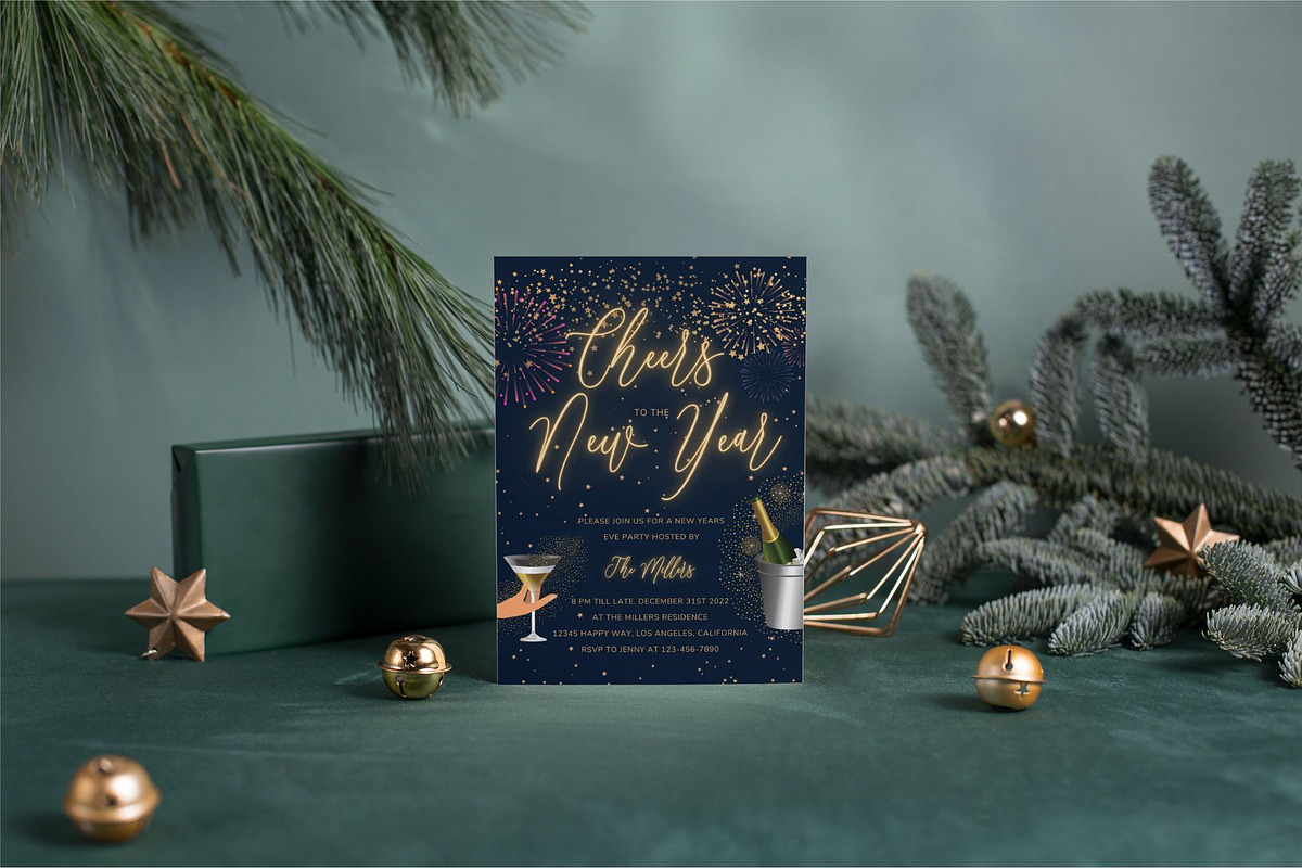 Editable New Years Invitation, an Invitation Template by ForeverPrint (Photo 3 of 9)