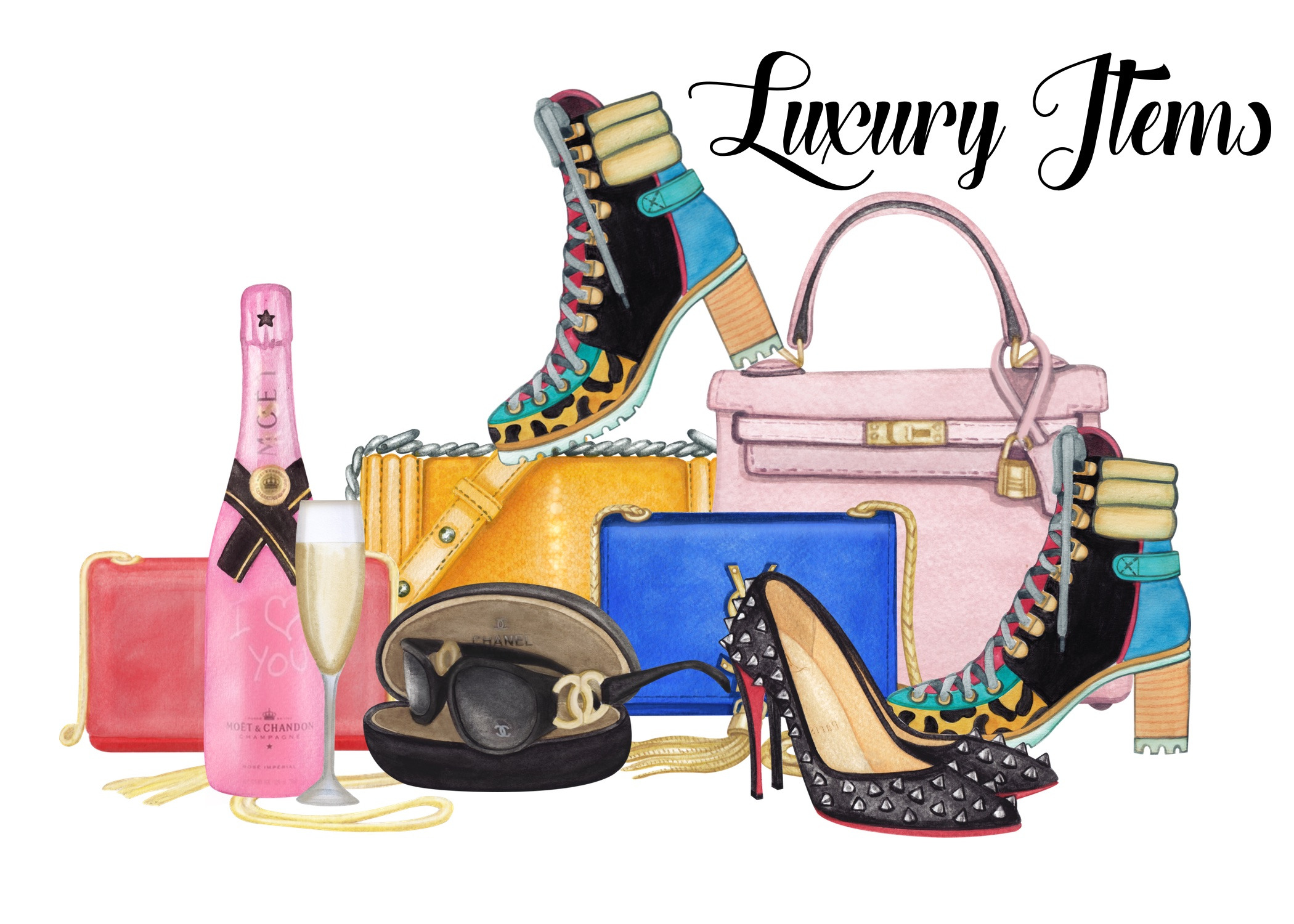 Luxury Items, an Illustration by Whimseez