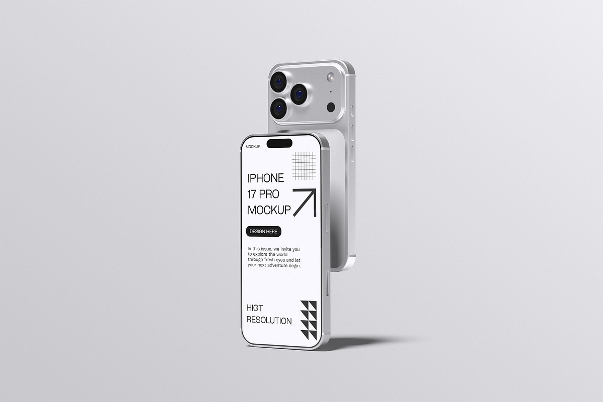 Iphone 17 Pro Mockup, an iPhone Mockup by Afif_studio (Photo 4 of 5)