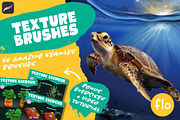 Texture Brushes For Procreate, a Brush Add-On by ArtwithFlo (Thumbnail 1 of 10)