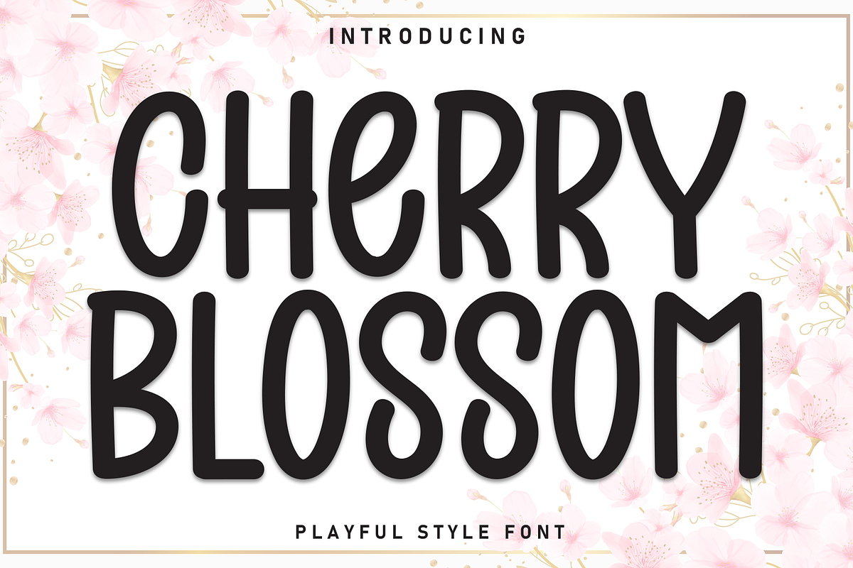 Cherry Blossom | Script Font, a Script Font by Scratchones (Photo 1 of 8)