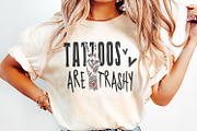Tattoos Are Trashy PNG, funny png, an Illustration by SharpMarketplace (Thumbnail 2 of 9)