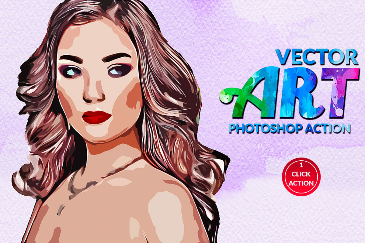 Vector Art Photoshop Action preview 6