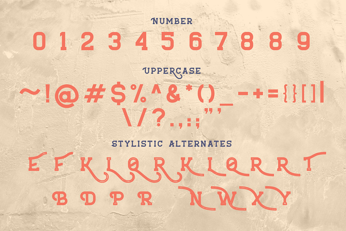 Burtuqol - Vintage Slab Serif, a Slab Serif Font by Morisco (Photo 4 of 8)