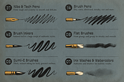 Rusty Nib Inkers for Procreate, a Brush Add-On by True Grit Texture Supply (Thumbnail 3 of 7)