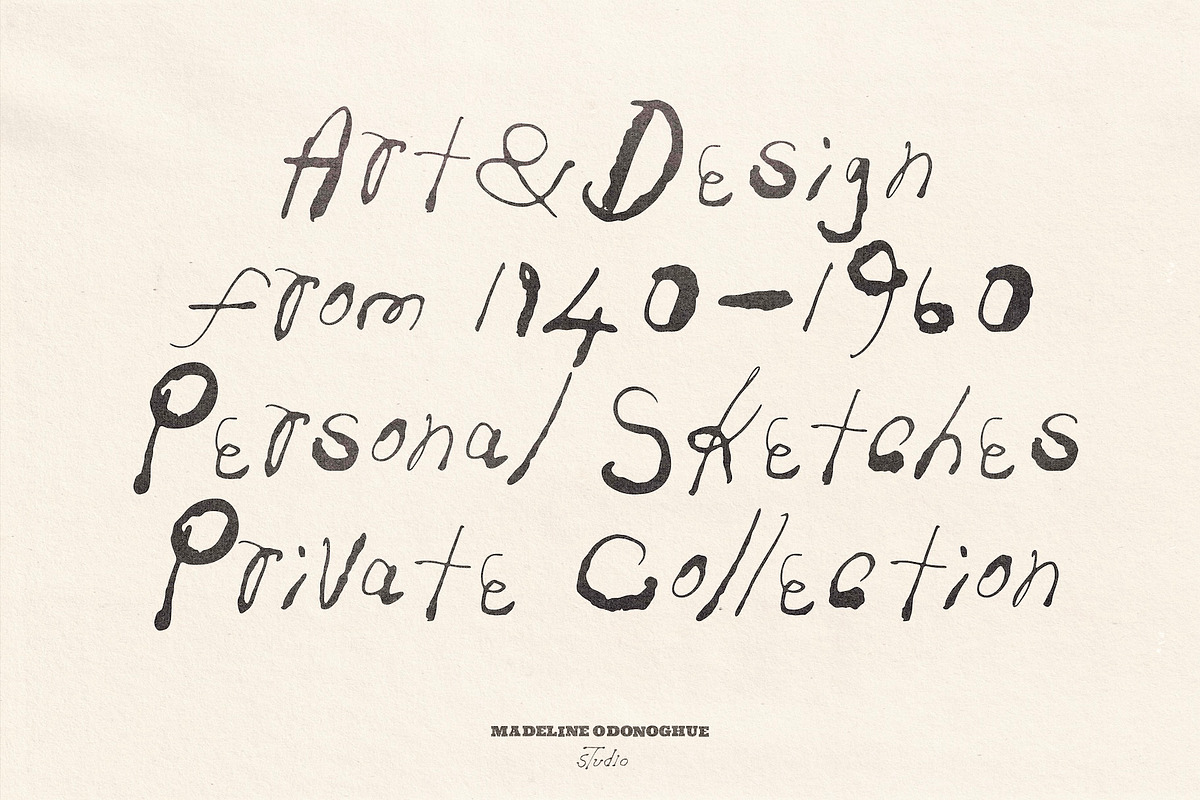 Liberte Hand Painted Font, a Handwritten Font by Madeline ODonoghue Design (Photo 8 of 11)