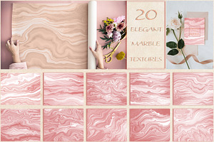 Dusty Rose Marble Backgrounds