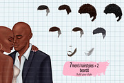 African American couple clipart, a Graphic by Illustrator Space (Thumbnail 5 of 8)