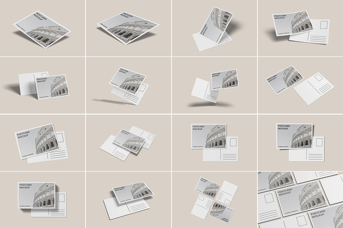 Postcard Invitation Mockup Bundles, a Card Template by Graphic Aesthetic (Photo 2 of 22)