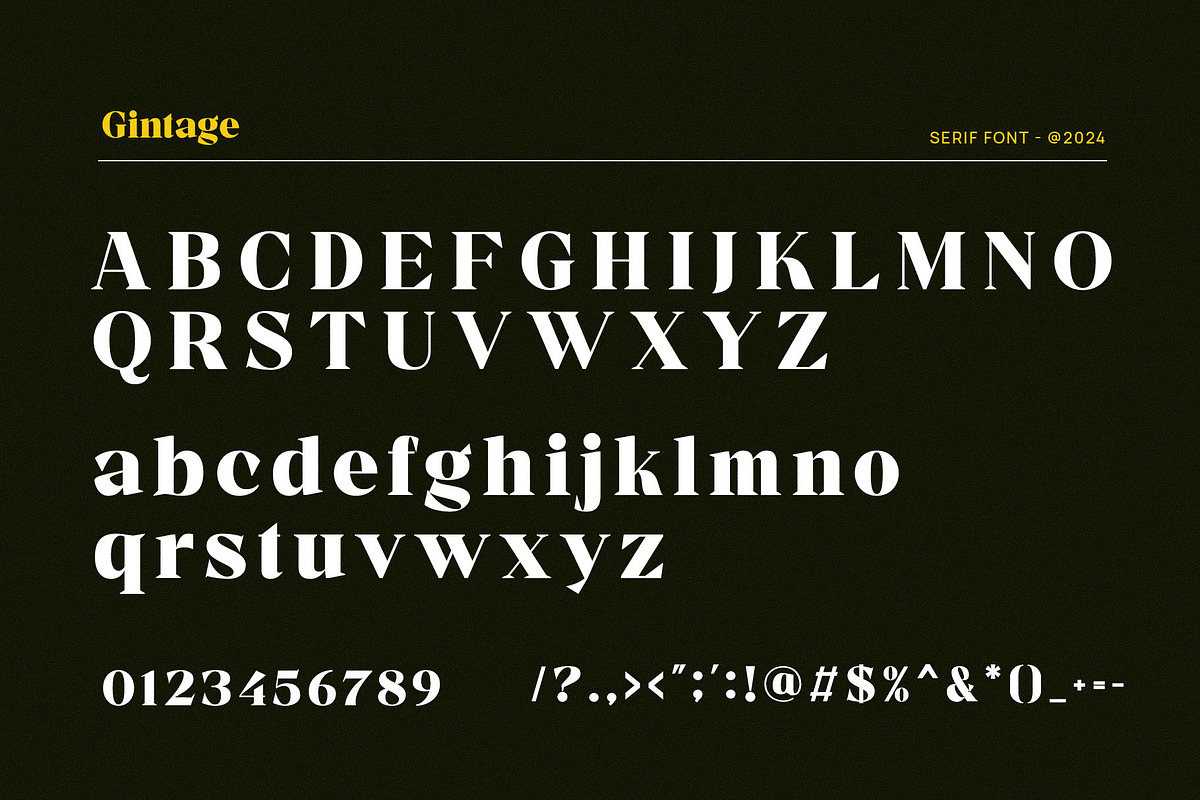 Gintage - Modern Display Serif, a Serif Font by TypeLogue (Photo 5 of 5)