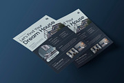 Blue Real Estate Flyer Template, a Flyer Template by Neermana (Thumbnail 3 of 4)
