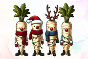 Funny Christmas Parsnips PNG, an Illustration by Sublimation Artist (Thumbnail 1 of 9)