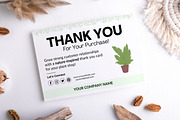 Plant Business Thank You Card FB-121, a Card Template by Snapybiz (Thumbnail 3 of 6)
