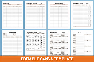 2024 Finance Tracker Canva KDP