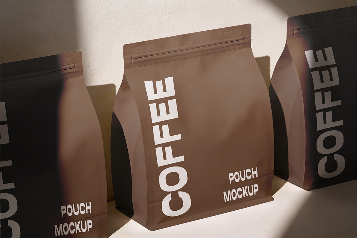 Coffee Pouch Mockup, a Packaging Mockup by Pitchlook.Studio (Photo 3 of 4)
